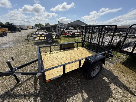 New 2025 AMO US081 Utility Trailer 5X8 SA LOWSIDE (GVW:2990) BLACK