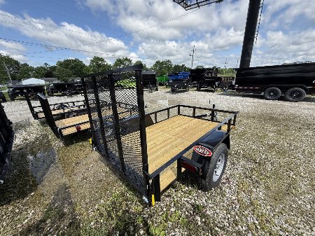 New 2025 AMO US081 Utility Trailer 5X8 SA LOWSIDE (GVW:2990) BLACK