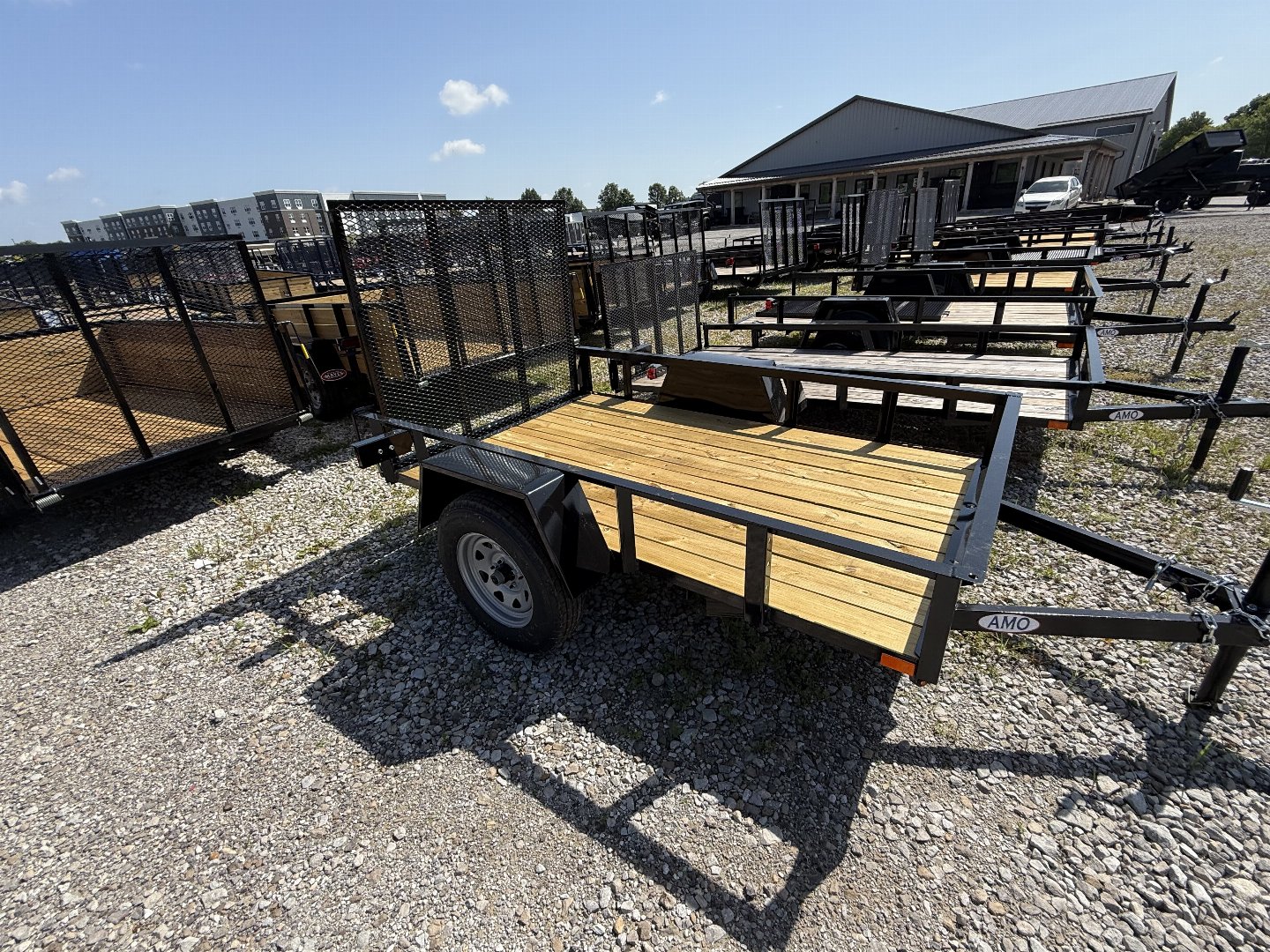 New 2025 AMO US081 Utility Trailer 5X8 SA LOWSIDE (GVW:2990) BLACK