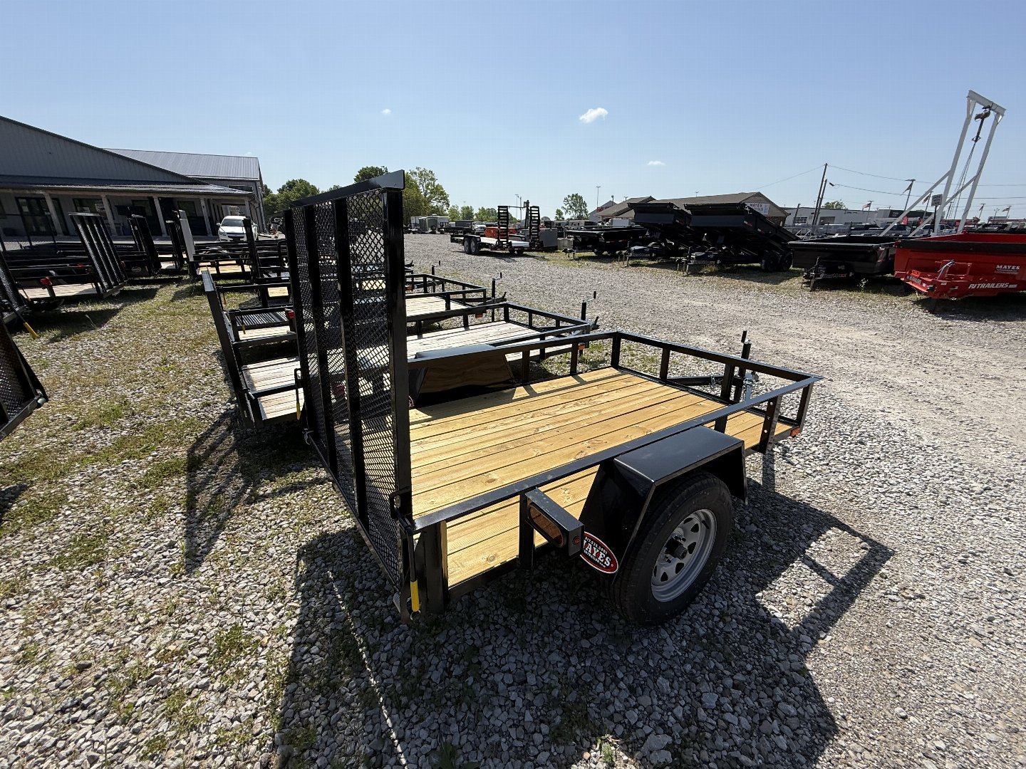 New 2025 AMO US081 Utility Trailer 5X8 SA LOWSIDE (GVW:2990) BLACK
