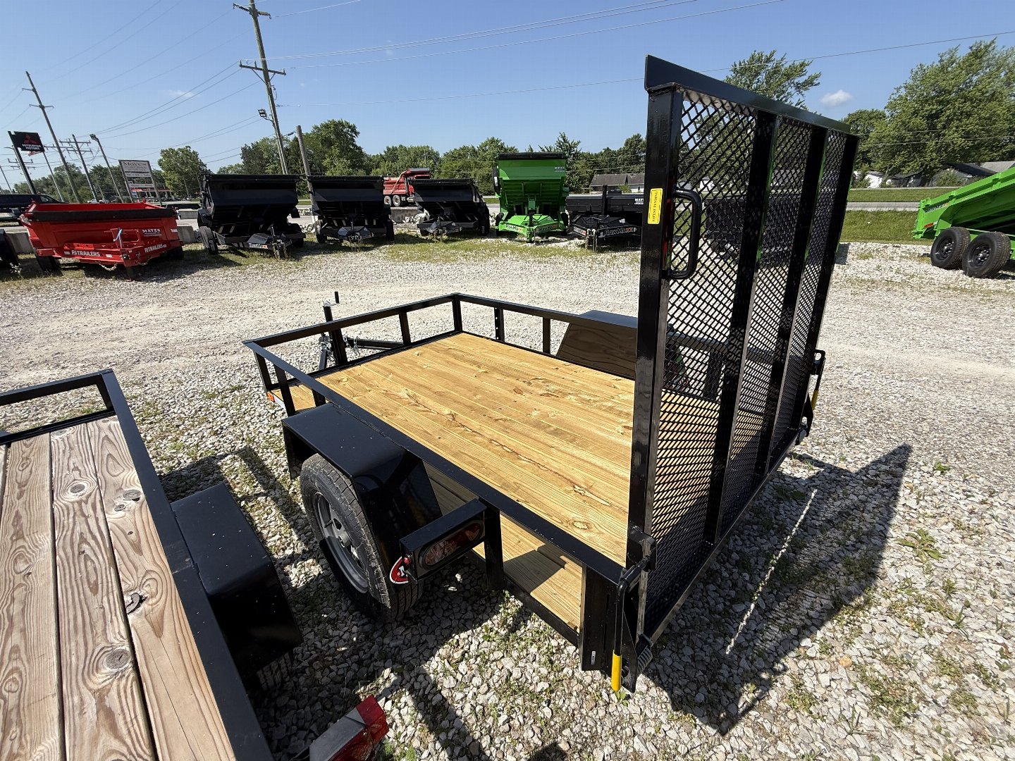 New 2025 AMO US081 Utility Trailer 5X8 SA LOWSIDE (GVW:2990) BLACK
