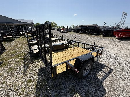 New 2025 AMO US081 Utility Trailer 5X8 SA LOWSIDE (GVW:2990) BLACK