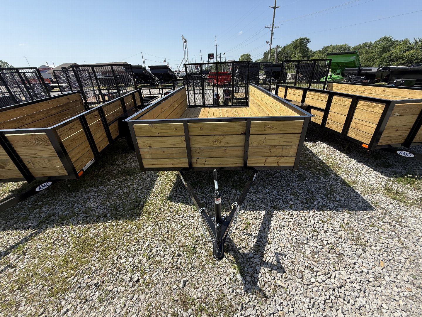 New 2025 AMO US121 Utility Trailer 76X12 SA HIGH SIDE (GVW:2990) BLACK