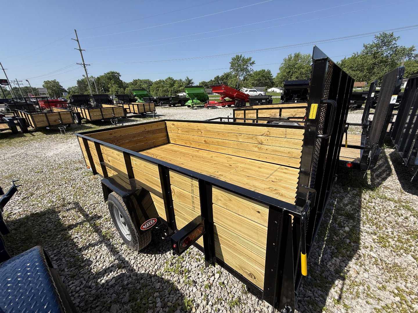 New 2025 AMO US121 Utility Trailer 76X12 SA HIGH SIDE (GVW:2990) BLACK