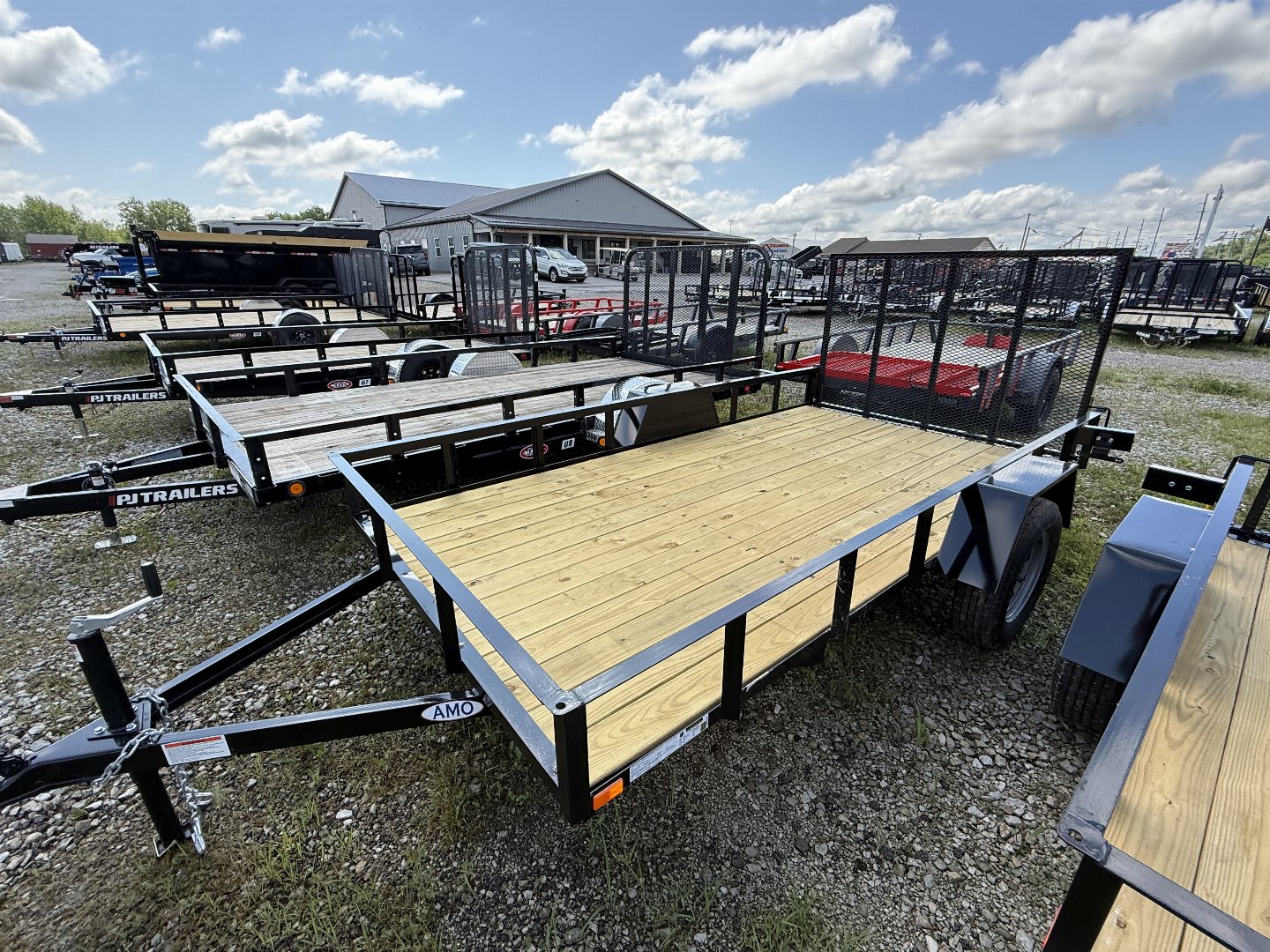 New 2025 AMO US121 Utility Trailer 76X12 SA LOWSIDE (GVW:2990) BLACK