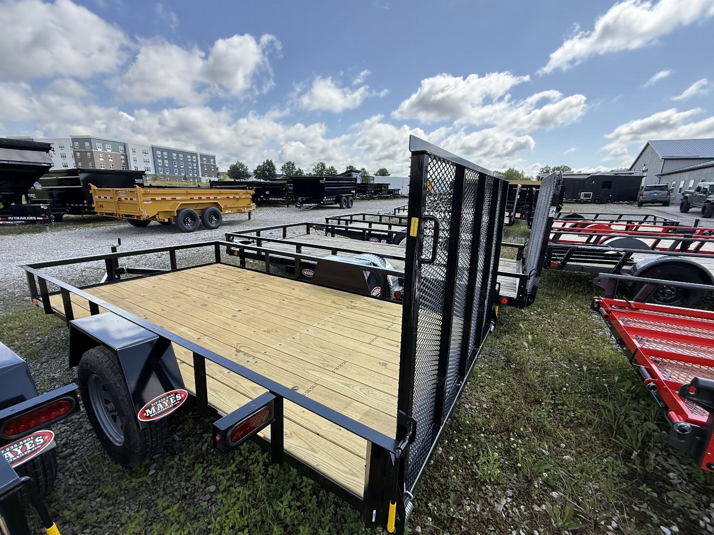 New 2025 AMO US121 Utility Trailer 76X12 SA LOWSIDE (GVW:2990) BLACK