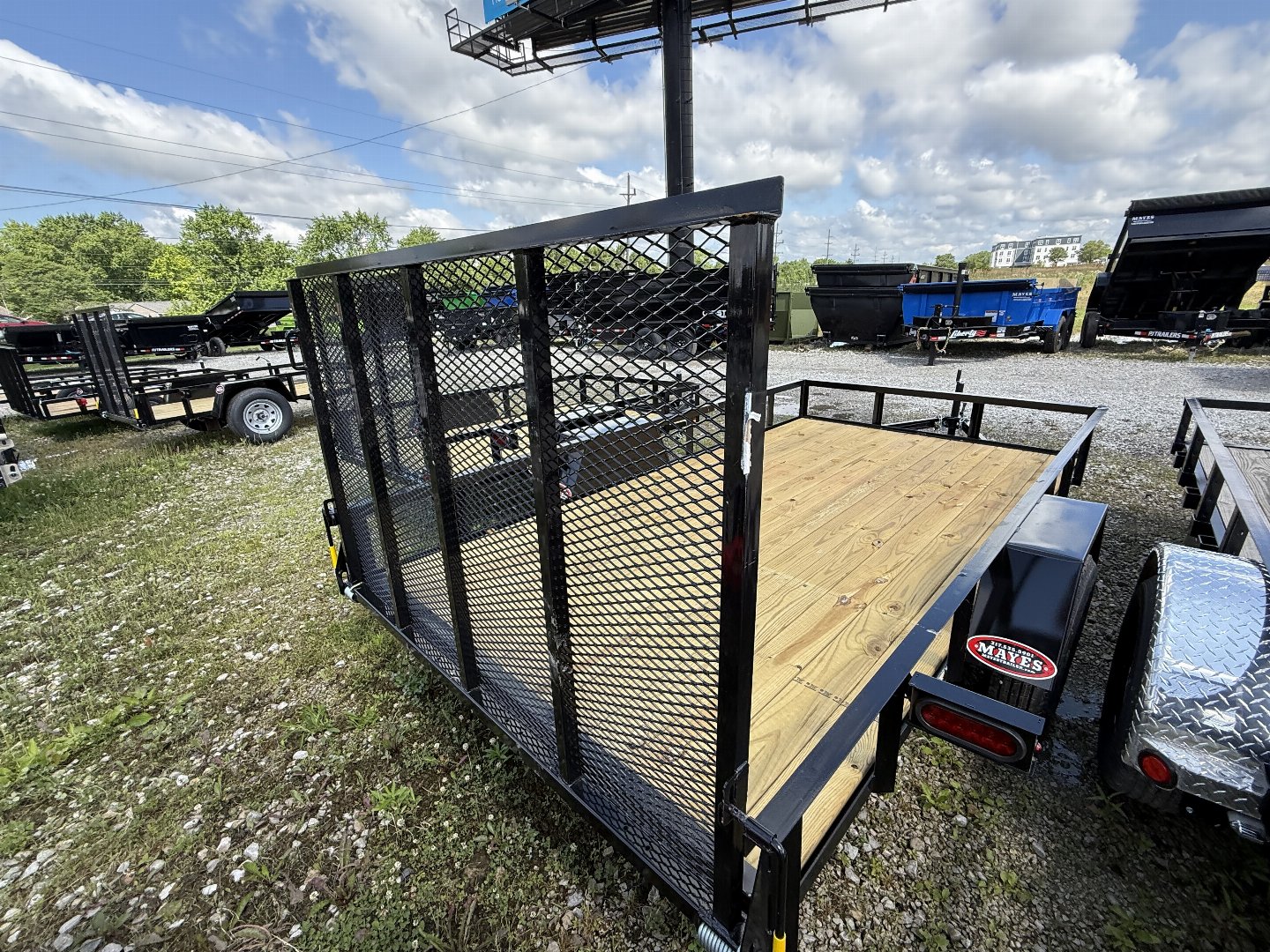 New 2025 AMO US121 Utility Trailer 76X12 SA LOWSIDE (GVW:2990) BLACK
