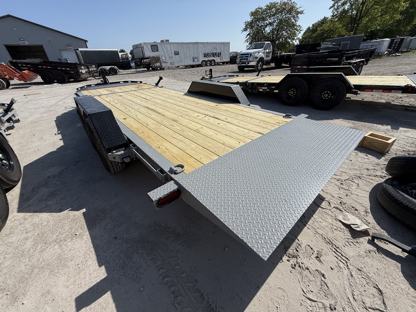 New 2025 Liberty Tilt LT14K83X20SPB8WF 83x20 TA PARTIAL TILT (GVW;15400) BATTLESHIP GRAY