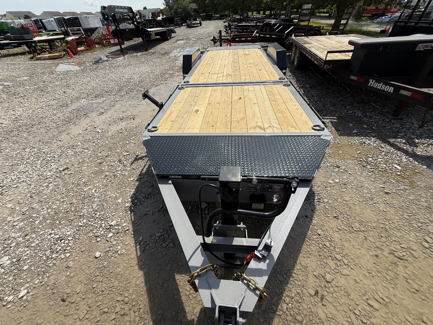 New 2025 LIBERTY TRAILER LT14K83X22SPB8WF TILT 83X22 TA (GVW:15400) BATTLESHIP GRAY