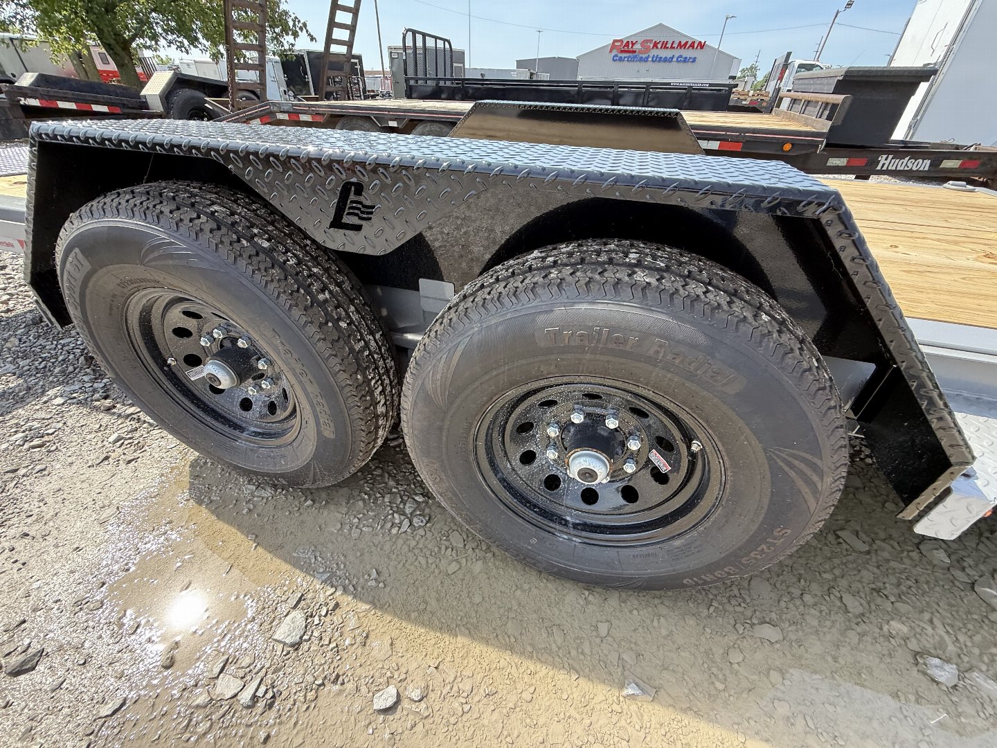New 2025 LIBERTY TRAILER LT14K83X22SPB8WF TILT 83X22 TA (GVW:15400) BATTLESHIP GRAY