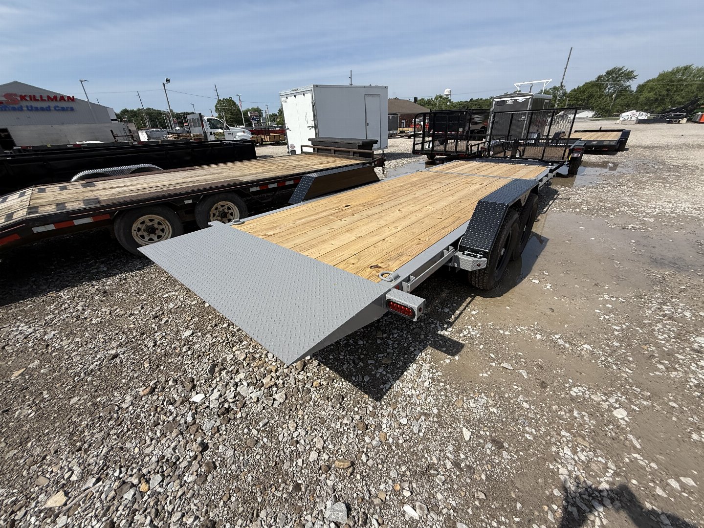 New 2025 LIBERTY TRAILER LT14K83X22SPB8WF TILT 83X22 TA (GVW:15400) BATTLESHIP GRAY