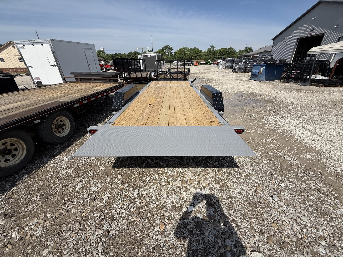 New 2025 LIBERTY TRAILER LT14K83X22SPB8WF TILT 83X22 TA (GVW:15400) BATTLESHIP GRAY