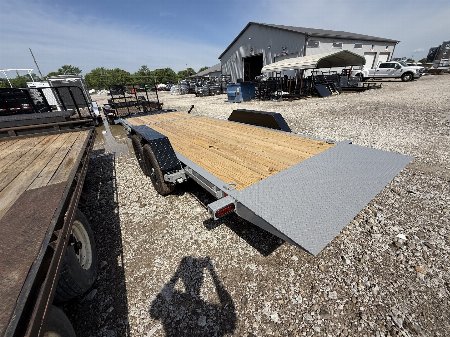New 2025 LIBERTY TRAILER LT14K83X22SPB8WF TILT 83X22 TA (GVW:15400) BATTLESHIP GRAY