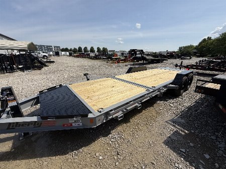 New 2025 LIBERTY TRAILER LT14K83X22SPB8WF TILT 83X22 TA (GVW:15400) BATTLESHIP GRAY