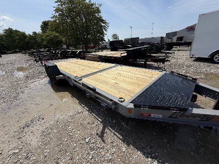 New 2025 LIBERTY TRAILER LT14K83X22SPB8WF TILT 83X22 TA (GVW:15400) BATTLESHIP GRAY