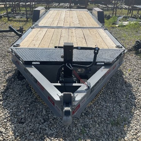 New 2025 LIBERTY TRAILER LT14K83X22SPB8WF TILT 83X22 TA (GVW:15400) BATTLESHIP GRAY