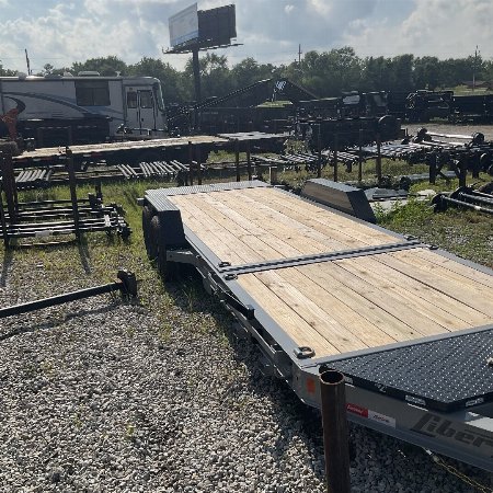 New 2025 LIBERTY TRAILER LT14K83X22SPB8WF TILT 83X22 TA (GVW:15400) BATTLESHIP GRAY