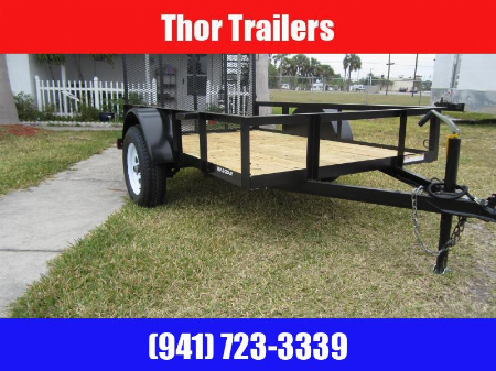 New 2025 Triple Crown Trailers 5X8 SA WITH RAMP Utility Trailer