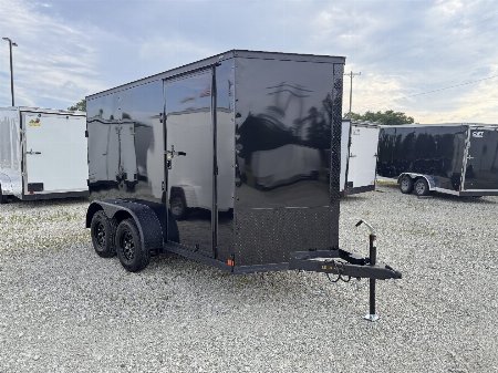 New 2025 Covered Wagon Trailers 6X12 Tandem Axle Enclosed Trailer w/ Blackout Package