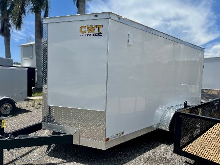 New 2025 Covered Wagon Trailers 7X14 TA Cargo / Enclosed Trailer