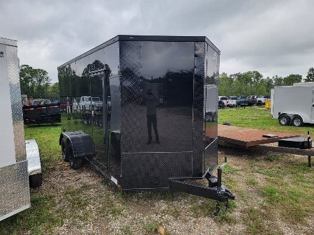 New 2025 Giddy Up USA 7 X 16 TA POLYCORE Cargo / Enclosed Trailer