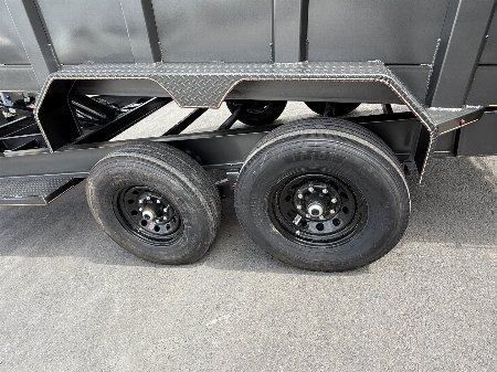 New 2025 Triple R 7x16 3 ft Walls Dump Trailer