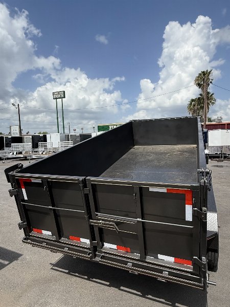 New 2025 Triple R 7x16 3 ft Walls Dump Trailer
