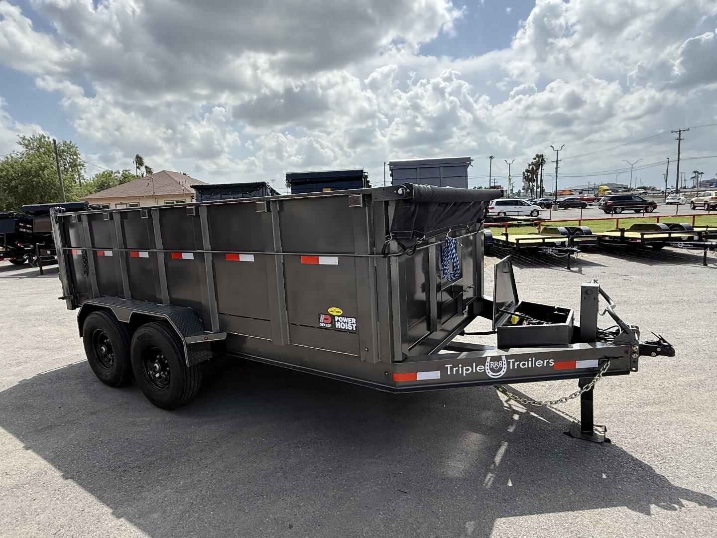 New 2025 Triple R 7x14 3ft Walls Dump Trailer