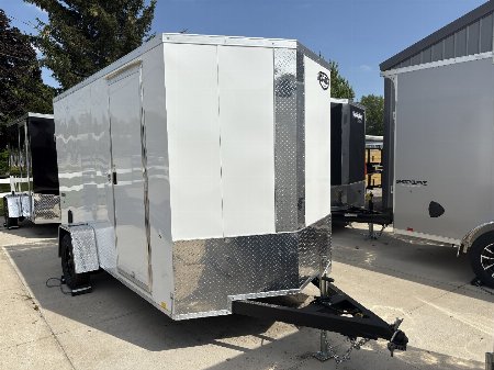 New 2025 IMPACT TRAILERS 6'X12' WHITE QUAKE CARGO Cargo / Enclosed Trailer