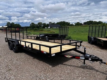 New 2025 H&H TRAILERS 82 X20' Rail Side Utility 7k gvwr Utility Trailer
