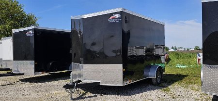 New 2024 AMERICAN HAULER Night Hawk 7x12 Enclosed Trailer