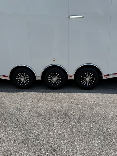 New 2025 VINTAGE 8 X 48 RACE TRAILER WITH BATHROOM