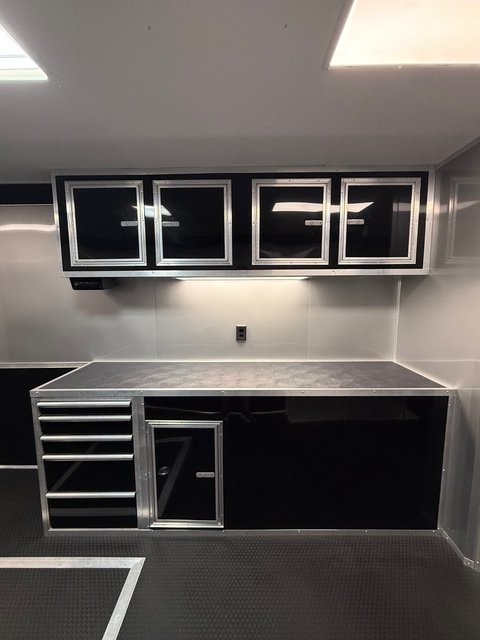 New 2025 VINTAGE 8 X 48 RACE TRAILER WITH BATHROOM