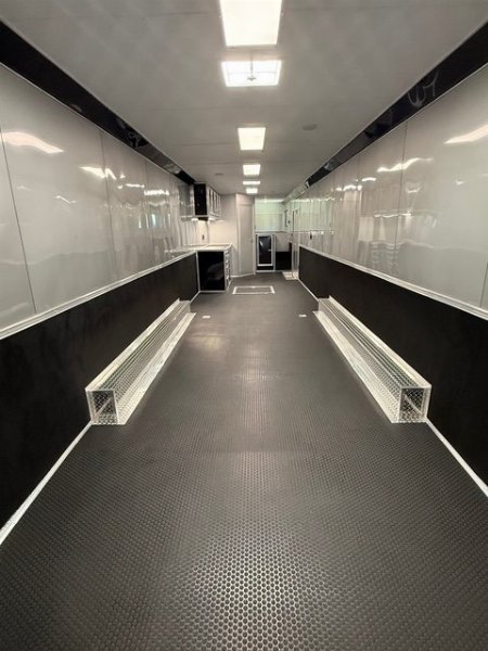 New 2025 VINTAGE 8 X 48 RACE TRAILER WITH BATHROOM