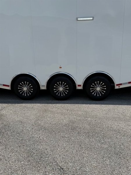 New 2025 VINTAGE 8 X 48 RACE TRAILER WITH BATHROOM