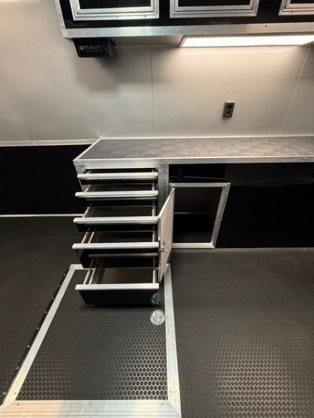 New 2025 VINTAGE 8 X 48 RACE TRAILER WITH BATHROOM