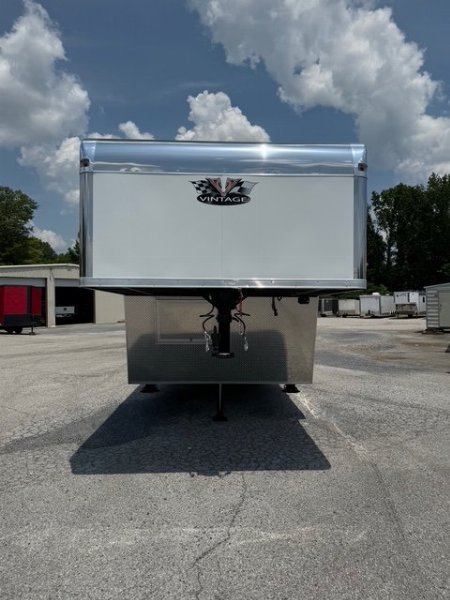 New 2025 VINTAGE 8 X 48 RACE TRAILER WITH BATHROOM
