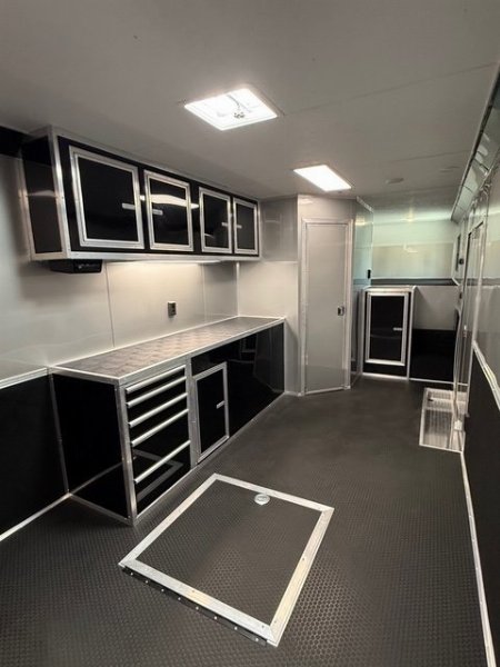 New 2025 VINTAGE 8 X 48 RACE TRAILER WITH BATHROOM