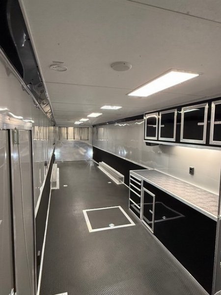 New 2025 VINTAGE 8 X 48 RACE TRAILER WITH BATHROOM