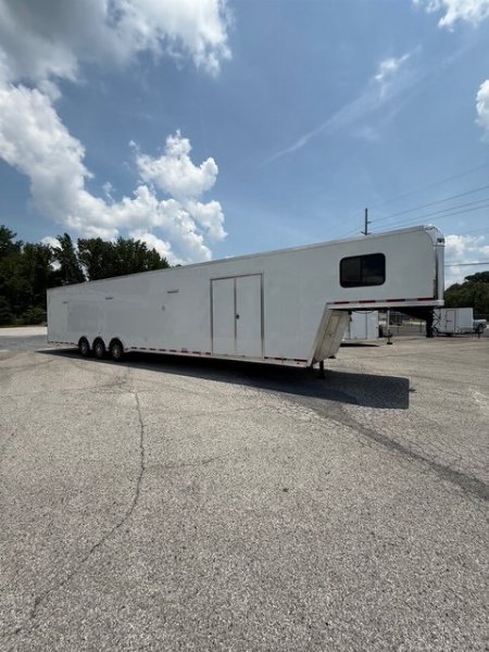New 2025 VINTAGE 8 X 48 RACE TRAILER WITH BATHROOM