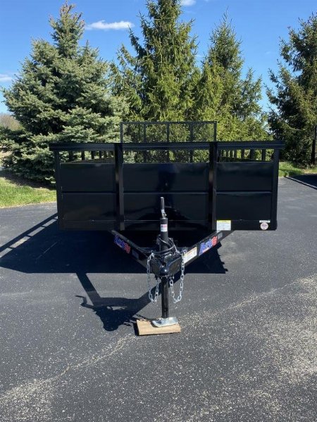 New 2022 Liberty 83  x 16' w/ 30  Solid Sides Railed Utility