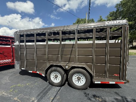 New 2025 CornPro SB-18 7S Stock Trailer