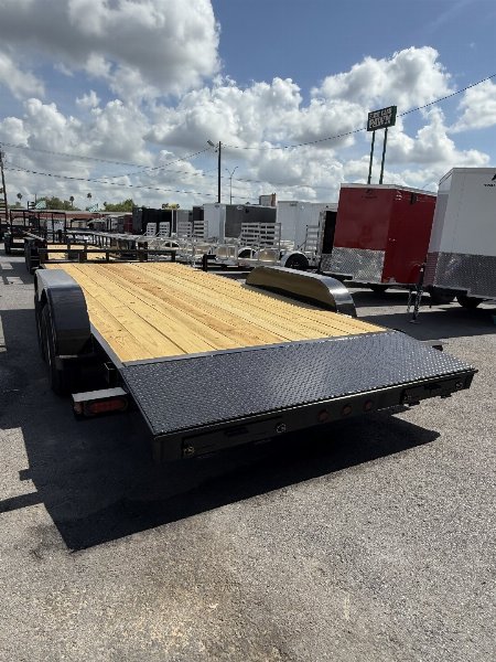 New 2025 TEXAS BRAGG TRAILERS 18ft 5 Lug W/Dovetail Car Hauler