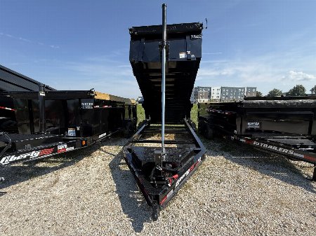 New 2025 Liberty Dump Trailer LD14K83X16B8TSHS 83x16 TA 48  SIDES (GVW:15400) MIDNIGHT BLACK