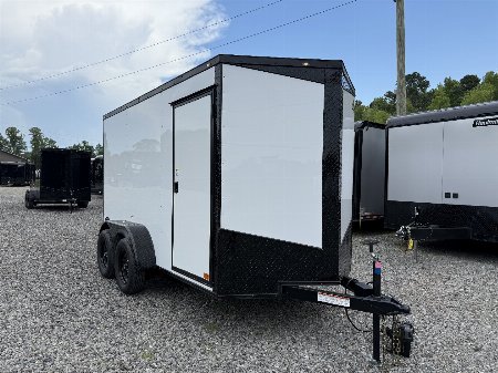 New 2025 BIG DADDY'S EDITION 6X12 ENCLOSED TRAILER, WHITE POLYCOR, 6'6  INTERIOR , 16  ON CENTER CONSTRUCTION THROUGHOUT, FULL THERMOPLY CEILING LINER