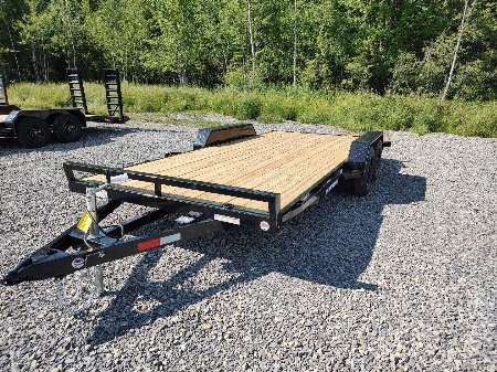 New 2025 Sure-Trac 7'x18' C-CHANNEL CAR TRAILER 7K
