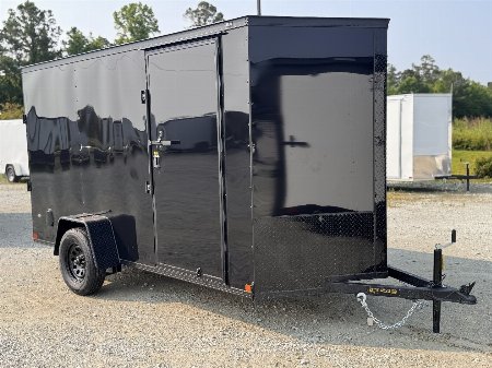 New 2025 Covered Wagon Trailers 6X12 Single Axle Enclosed Trailer w/ Blackout Package