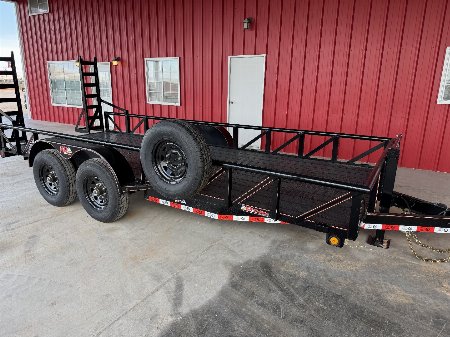 New 2025 GR TRAILERS 82X18 14K DIAMOND PLATE FLOOR Utility Trailer