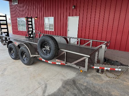 New 2025 GR TRAILERS 82X16 14K DIAMOND PLATE FLOOR Utility Trailer