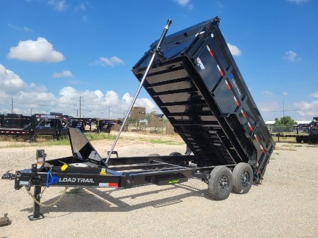 New 2025 Load Trail 14' 14K 48  Sided Dump Trailer w/ Telescopic Cylinder
